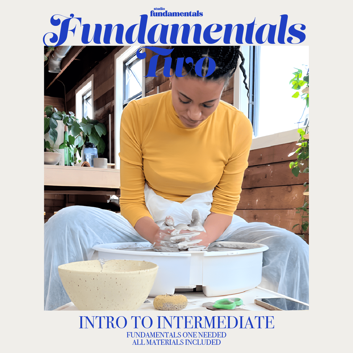 FUNDAMENTALS 2 | WHEEL-THROWING CLASS OCTOBER 2026 - Studio Fundamentals